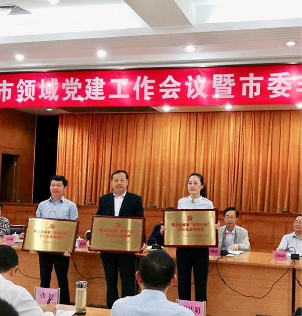 江淮电机被授予省级“双强六好”非公企业党组织称号。 